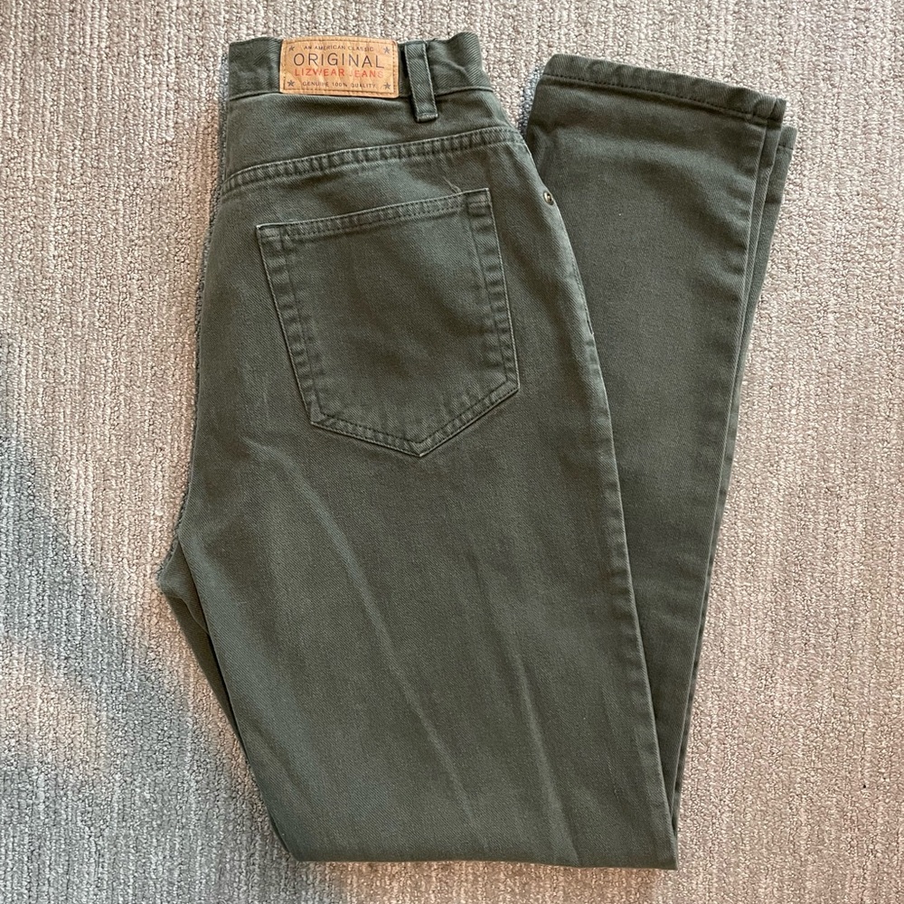 Vintage Liz Claiborne Green Straight Leg Jeans